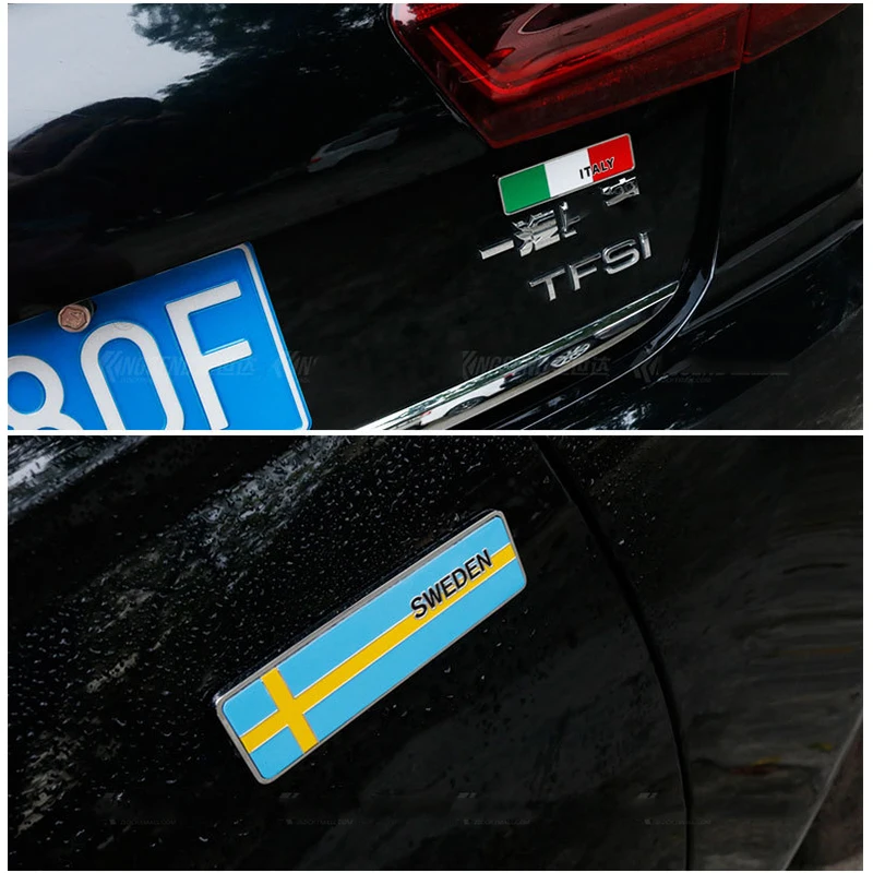 3D хромированный Автомобильный флаг эмблема наклейка на окно кузова для BMW E46 E39 X5