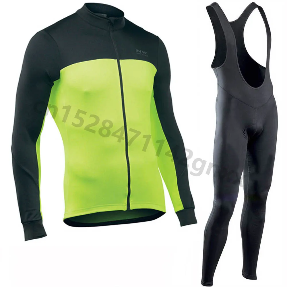NW Новинка Весна длинный рукав Велоспорт Джерси Мужская Майо Ropa Ciclismo MTB велосипедная одежда велосипедная форма триатлон, Велоспорт Набор