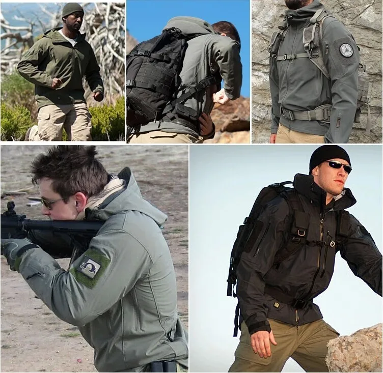 Мужская тактическая куртка Lurker Shark Skin Softshell V4 водонепроницаемая ветрозащитная