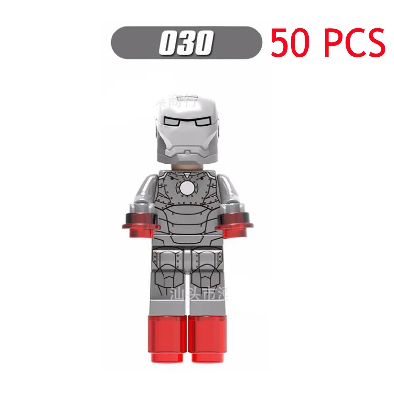 50 шт. Продажа Железный человек Патриот Mark цифры Ironman Совместимость Legoe Super Heroes