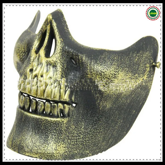 Бесплатная доставка Прохладный Пейнтбол Охота игра Скелет воин маска демон