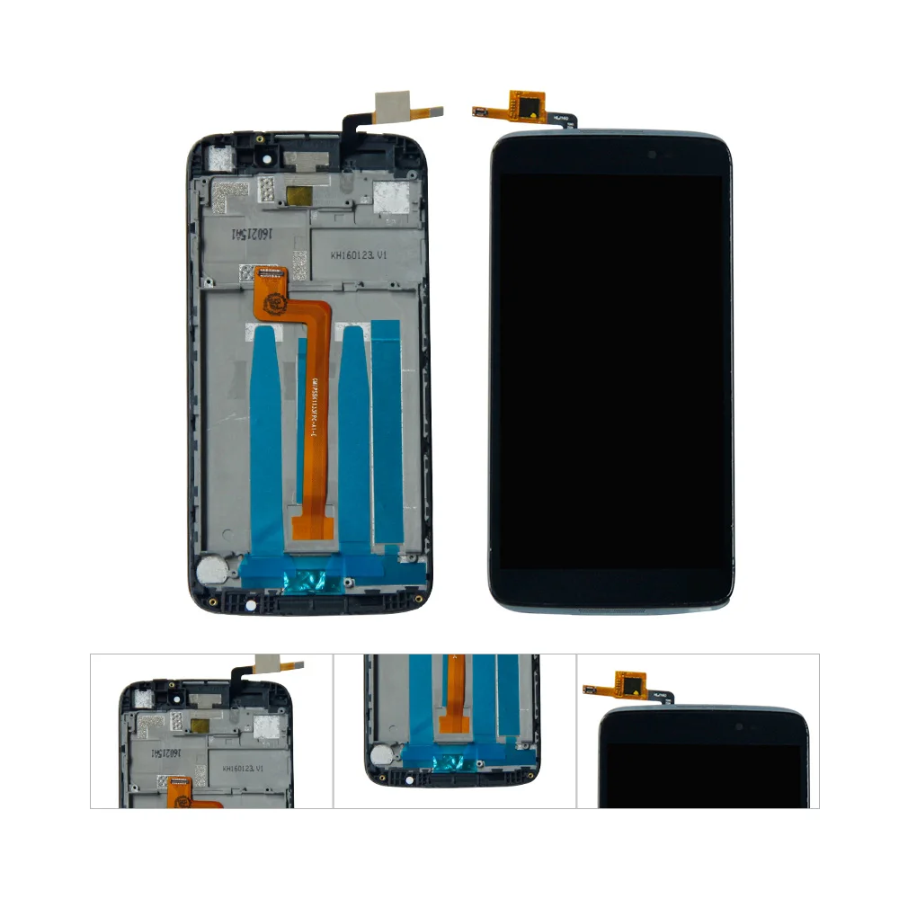 ЖК дисплей 5 дюйма для Alcatel One Touch Idol 3 6045 OT6045 6045Y 6045F сенсорный экран в сборе с рамкой