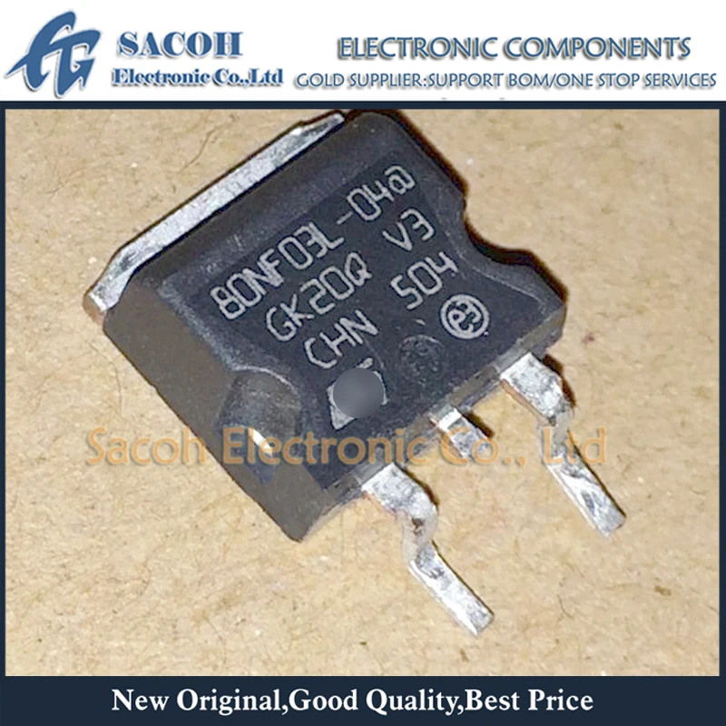 

Free Shipping 10Pcs STB80NF03L-04T4 STB80NF03L-04 80NF03L-04 or STB80NF06T4 or STB80NF10T4 TO-263 80A 30V Power MOSFET