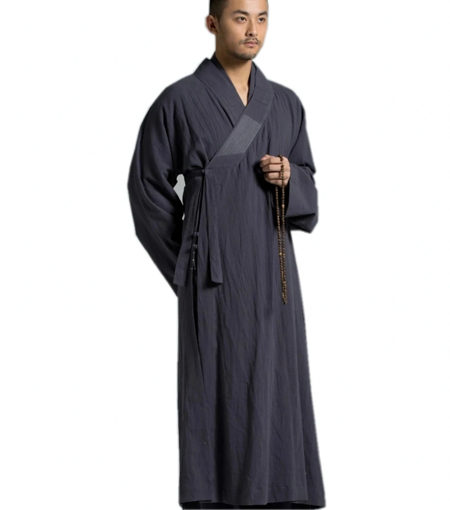 ZanYing Traditional Buddhist Meditation Monk Robe Grey Summer ZYS62 | Тематическая одежда и униформа