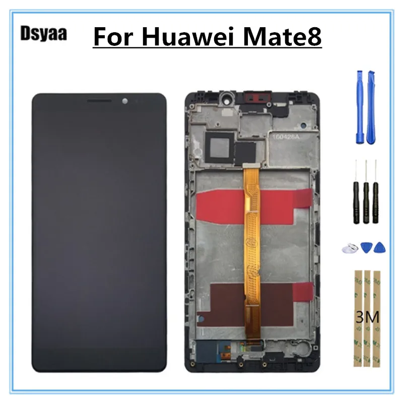 6 0 дюймовый ЖК дисплей для HUAWEI Mate 8 Mate8 MT8 с рамкой сенсорный экран дигитайзер