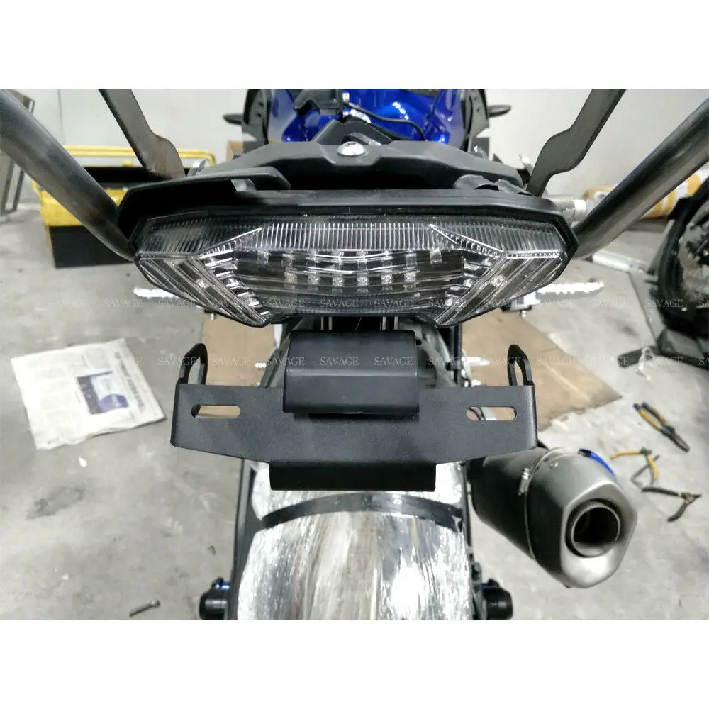 Для YAMAHA MT10 FZ10 MT-10 FZ-10 ХВОСТ Tidy Fender Eliminator регистрации Номерного Знака Держатель рамки светодиодный светильник