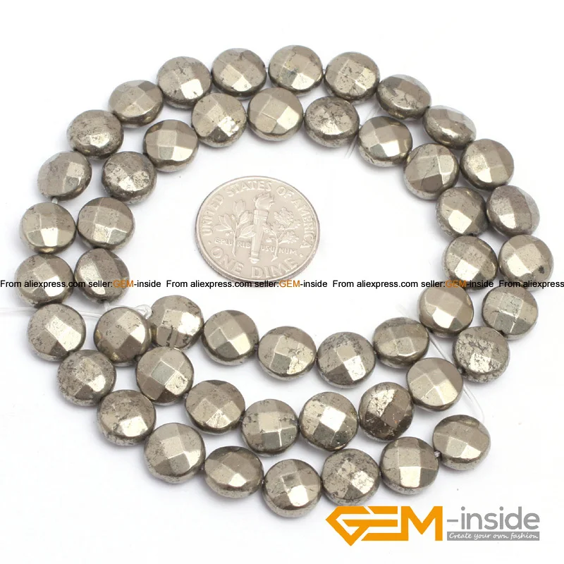 Натуральный камень камни серебро серый железный пирит граненые монеты свободные