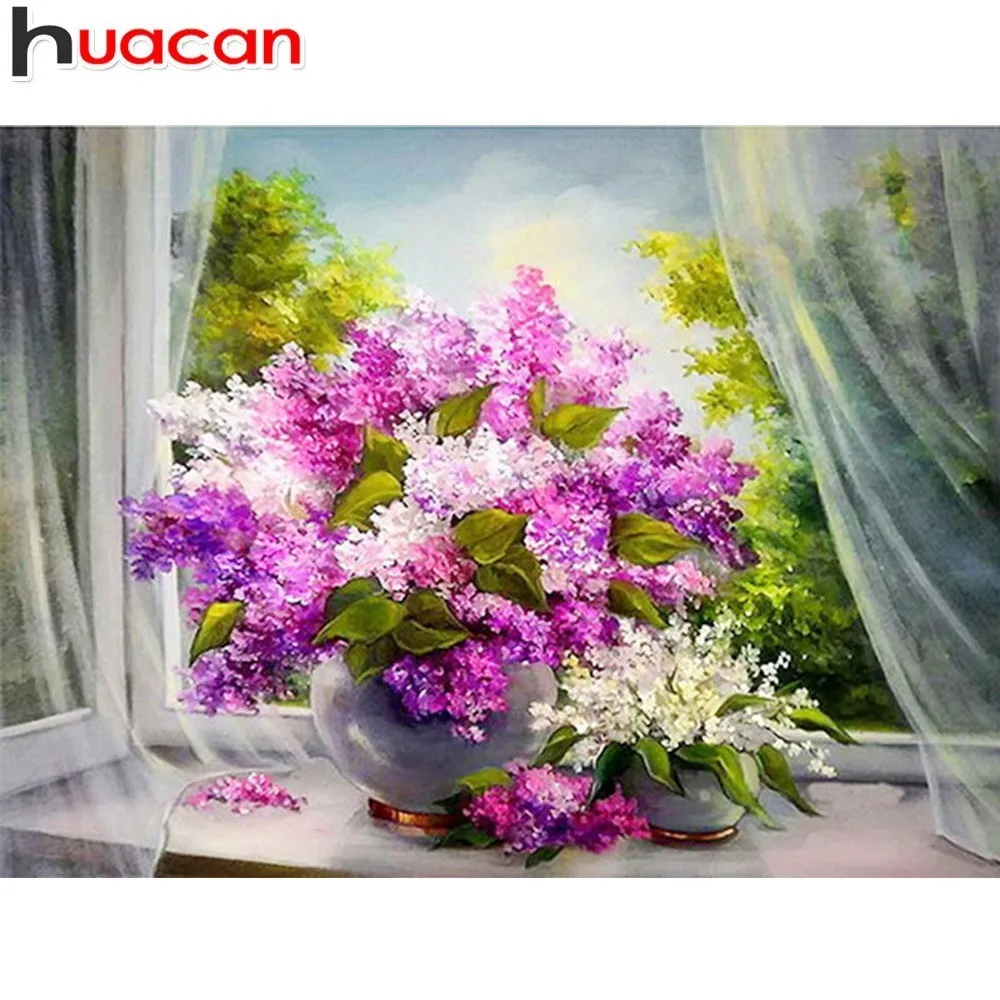 Huacan 5D алмазная живопись Новинка Цветочная вышивка распродажа полная квадратная/круглая дрель вышивка крестом мозаика домашний декор Прямая поставка