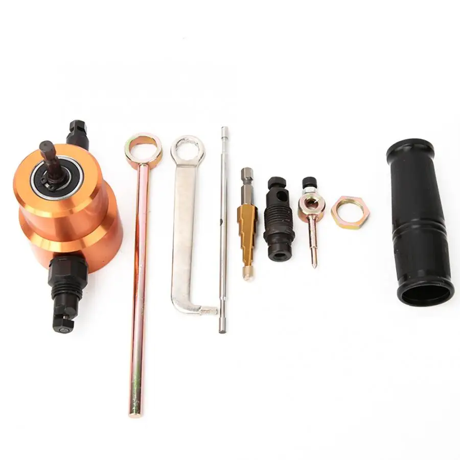 

360 Celsius Double Head Sheet Metal Cutter Versatile Nibbler Drill DIY Cutting Car Repairing Tool