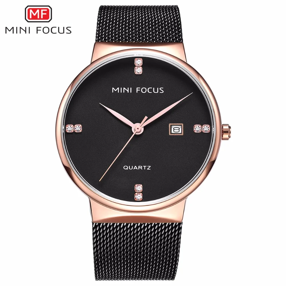 

New Fashion Simple Watch Men Top Brand Luxury Business Wrist Watch Stainless Steel Mesh Strap Quartz Male Clock 0181G