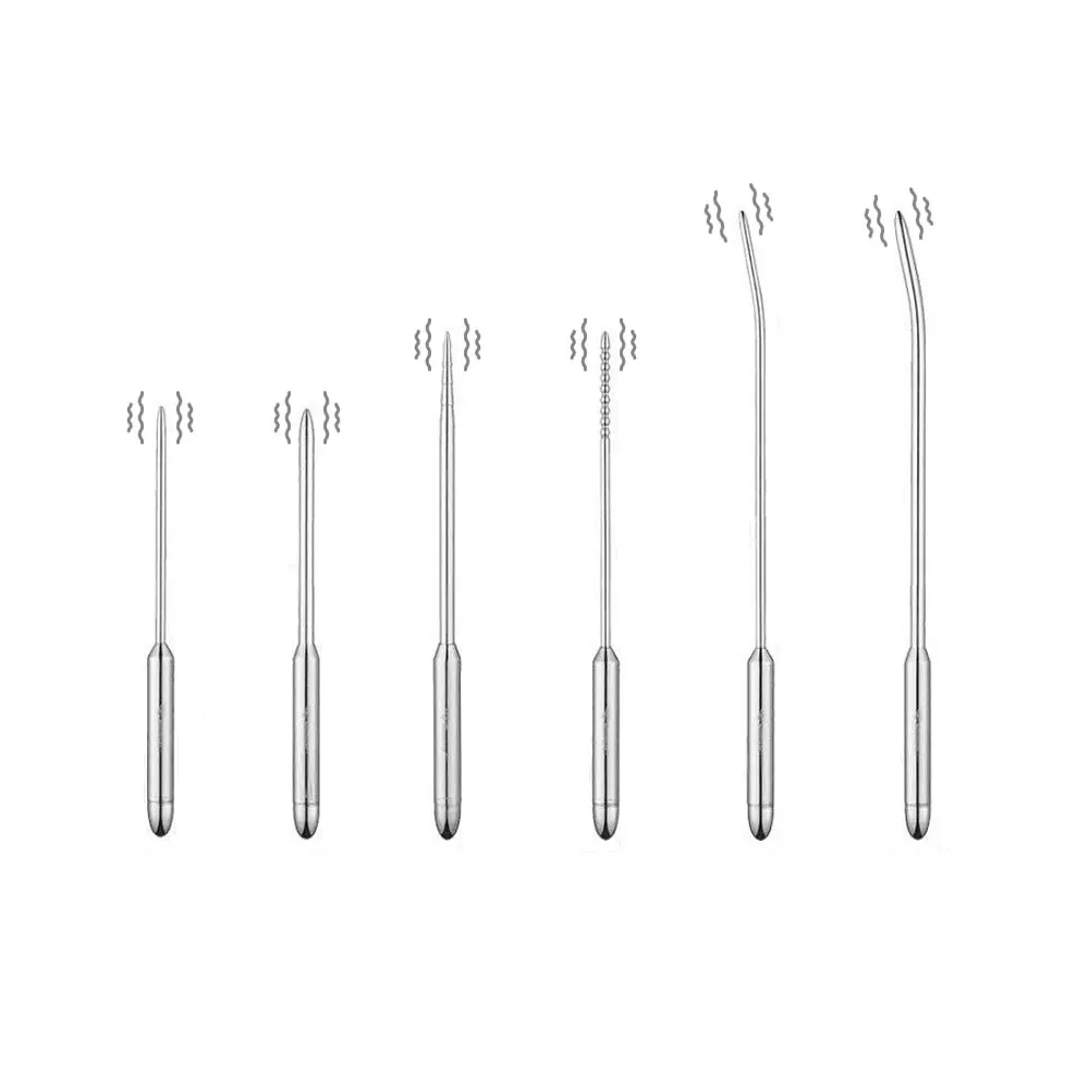 New 6 size for choose Metal Urethral Penis stick Plug Vibrator Stainless Steel Vibration male Catheter Dilators Sex Toy man | Красота и
