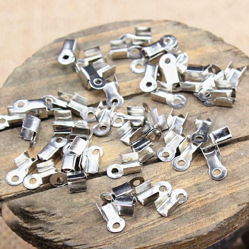 Обжимные концы колпачки кожаный шнур петля веревки кисточка застежка для крышки