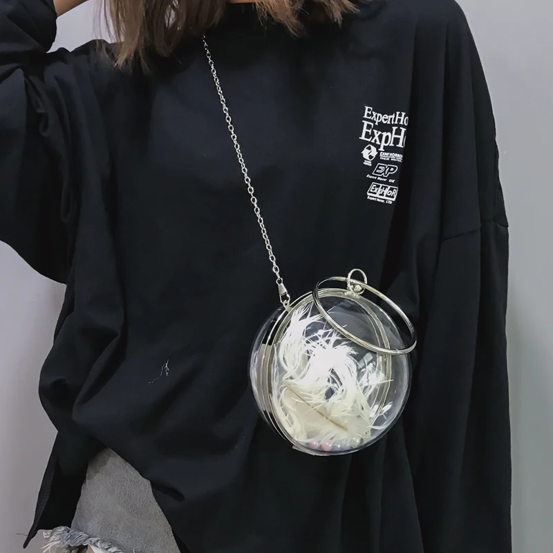 Роскошная женская сумка с перламутровым пером новинка 2018 качественная