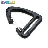 1plastic buckles hook climbing carabiner hanging keychain link backpack strap webbing 25mm