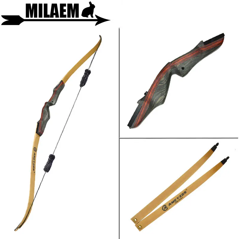1 комплект 62 дюйма Рекурсивный лук для стрельбы из лука со стабилизатором 25 50