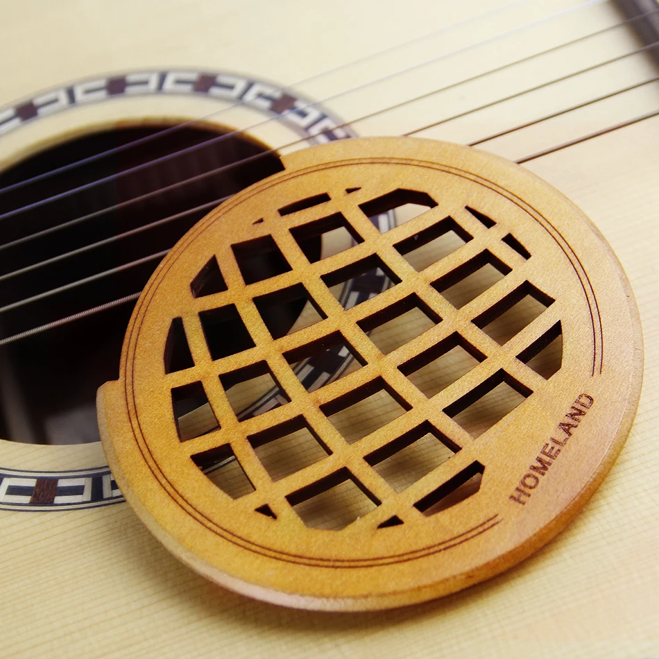 Деревянный звуковое отверстие (звуковое отверстие) Крышка блока заглушка