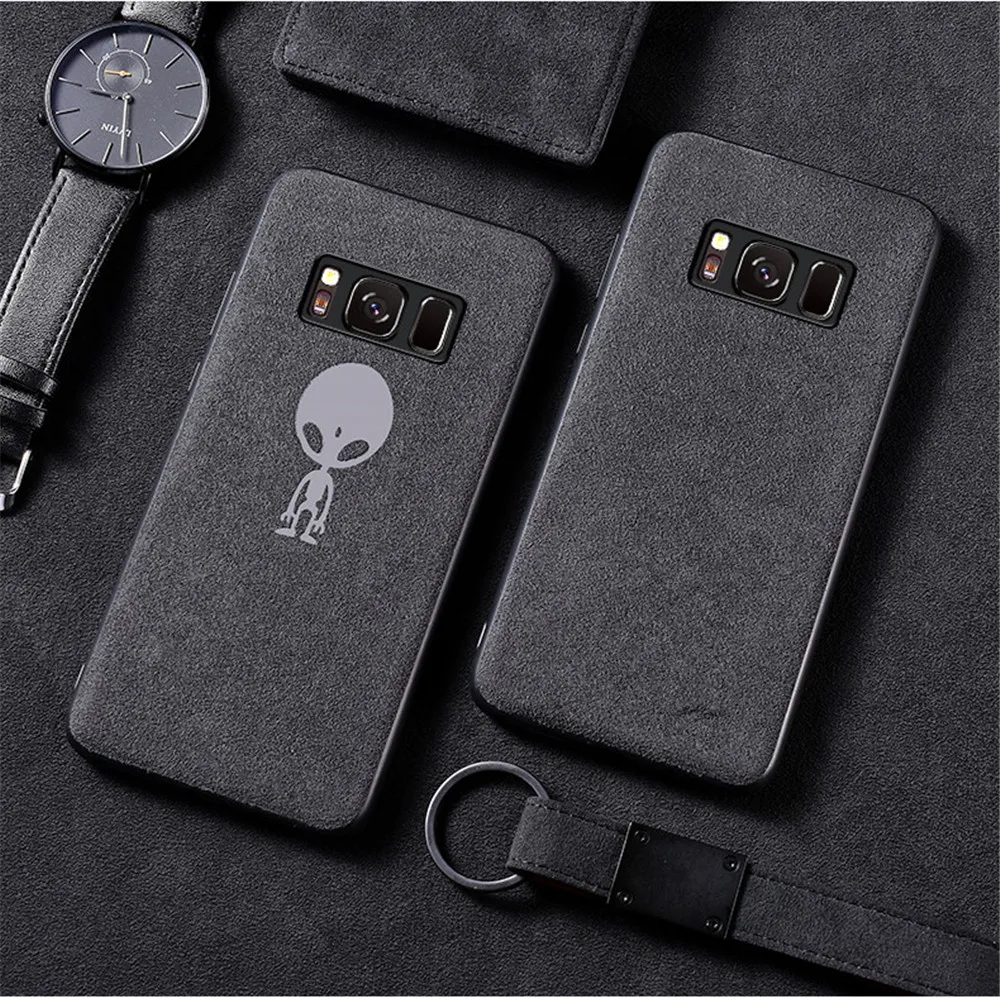 MaxGear замшевый Меховой чехол для телефона для samsung Galaxy S7 Edge S8 S9 Plus кожаный чехол для samsung Note 8 9 A7 A8 J6 Funda