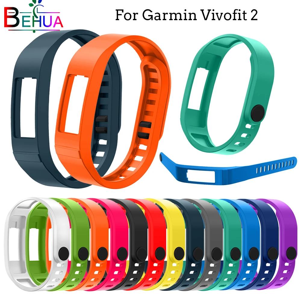 

Soft Sports Silicone watchband for Garmin Vivofit 2 multiple colour Watchbands Bracelet Wristband Replace the strap Accessories