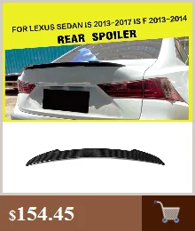 Задний бампер диффузор спойлер для Lexus IS F IS250 IS300 IS350 Sedan 2013- PU Неокрашенный Черный