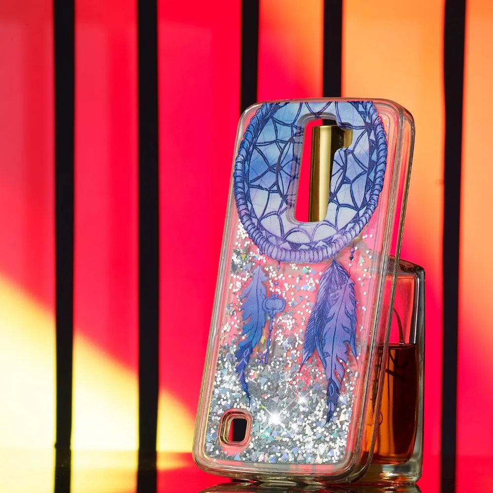Милые мягкие чехлы из ТПУ с рисунком для LG K7 K8 чехол динамическим блеском и