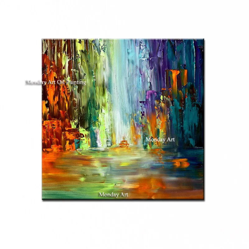 

Modern Abstract oil painting 100% hand painted Canvas Painting Home decoration high quality landscape knife painting pictures