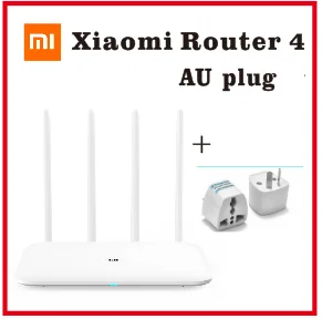 Add AU plug Xiaomi Mi Wi-Fi роутер 4 WiFi повторитель 2,4G 5GHz 128MB DDR3-1200 двухдиапазонный двухъядерный 880MHz приложение управление смарт-пульт - Цвет: Add AU plug
