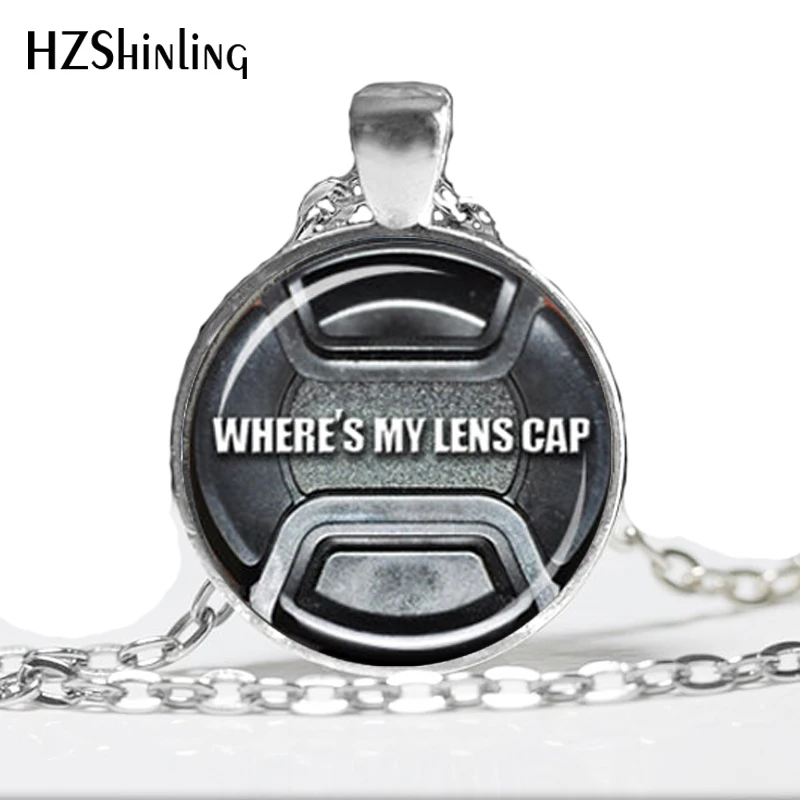 Женская черно белая крышка для объектива HZ1|camera pendant|camera necklacenecklace camera |