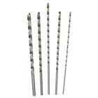 Спиральное сверло из быстрорежущей стали, удлиненное, с прямым хвостовиком 160 мм, 1 шт., 2-5 мм, высшее качество