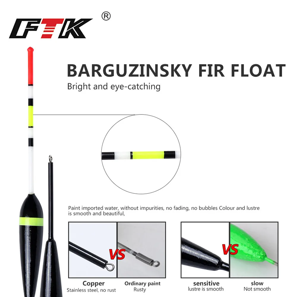 FTK Fortune Paulownia 10 шт./партия поплавок для рыбалки для ловли карпа длина снастей 20-25 см поплавок 2 г 3 г 4 г 5 г 6 г