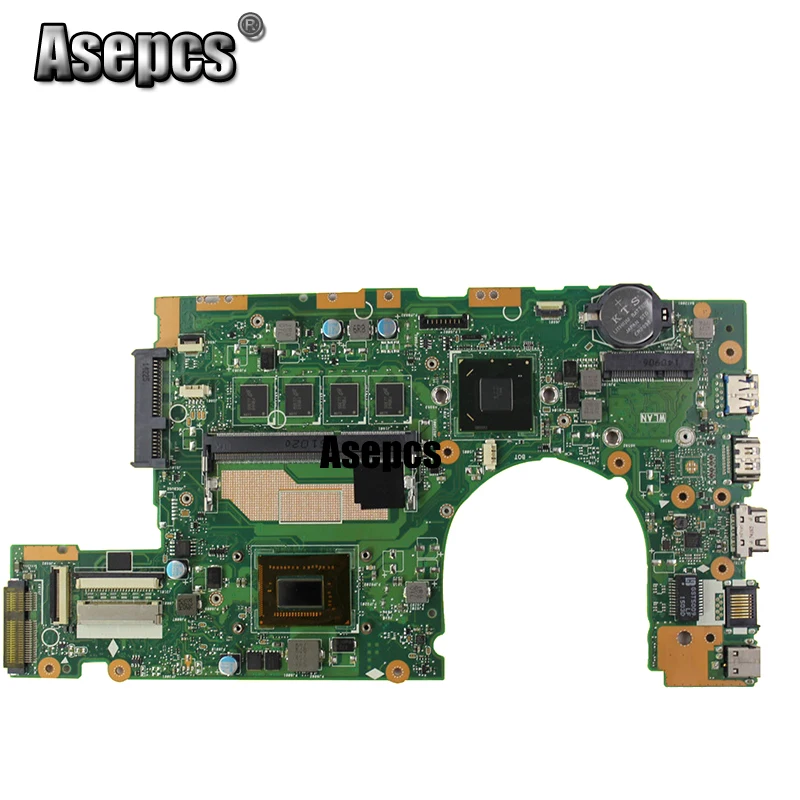Asepcs S400CA материнская плата для ноутбука ASUS S400CA S500CA S400C S500C S400 S500 тестовая оригинальная материнская плата 4G ram I7-3517U/3537U