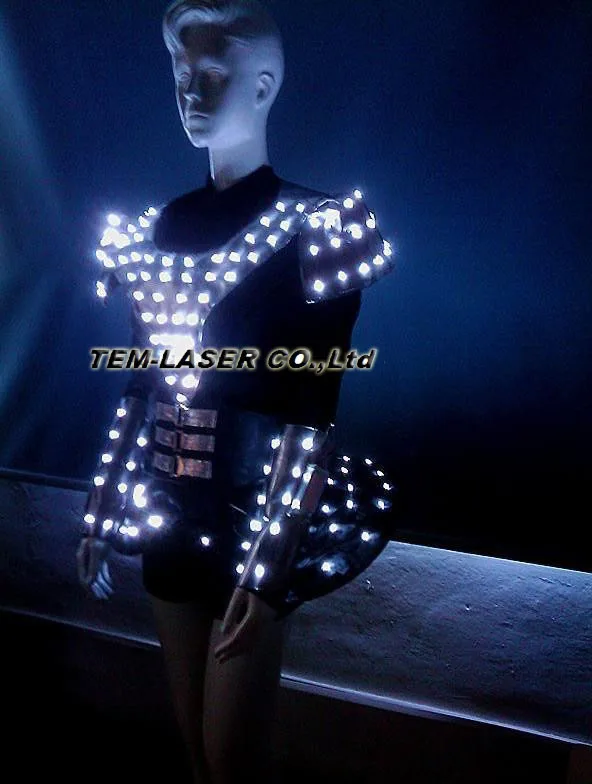 

Future Female Soldiers LED Robot Suit Ballet skirt, novelty playing luminescent costume
