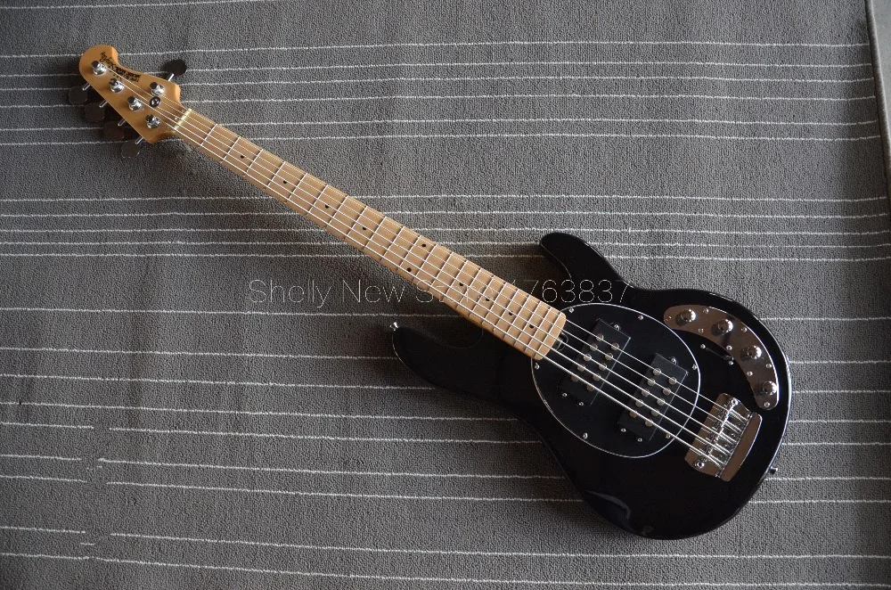 Shelly новый магазин завод изготовленный на заказ черный Musicman Bass StingRay 5 струн 9 В - Фото №1