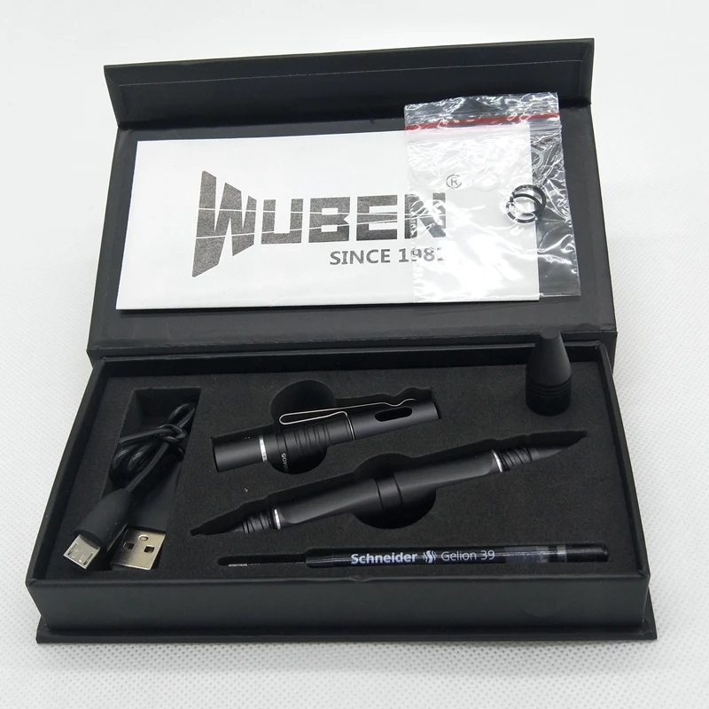 WUBEN TP10 темно-серый 3 в 1 карманный фонарик Тактический CREE XP-G2 светодиодный Макс 130