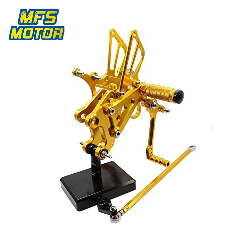 ЧПУ Регулируемая Rearset для Yamaha YZF R125 2008-2013 футов Расслабление ног колышки 2009 2010 2011 2012 подставки для ног