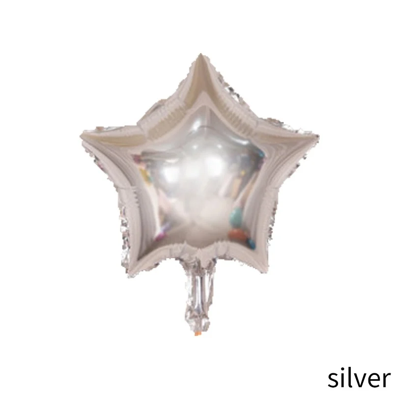 silver 10 шт. 18 дюймовый смешанный шарик в форме сердца гелиевая фольга воздушные шары для свадьбы декоративный для Бэйби шауэра День рождения украшения Дети - Цвет: silver