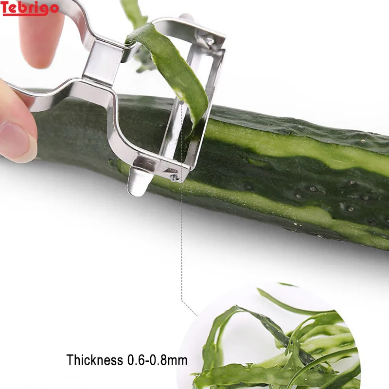 Тебриго нержавеющая сталь Терка инструмент для чистки фруктов овощей