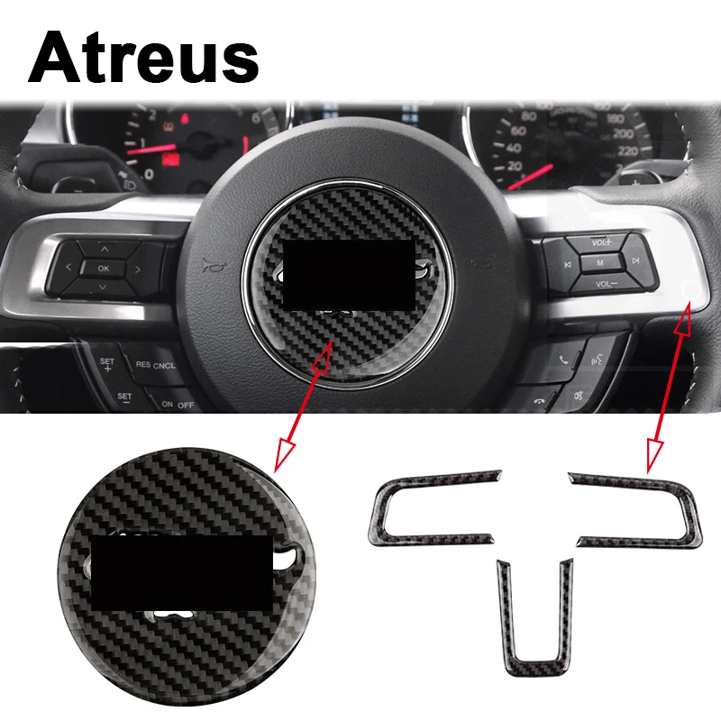 Автомобильные наклейки Atreus 3 шт./компл. для Ford Mustang 2015 2016 2017 GT500 GT 350 отделка из