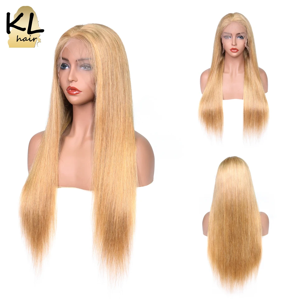 KL Hair Цвет #27 Синтетические волосы на кружеве натуральные парики с ребенком волос