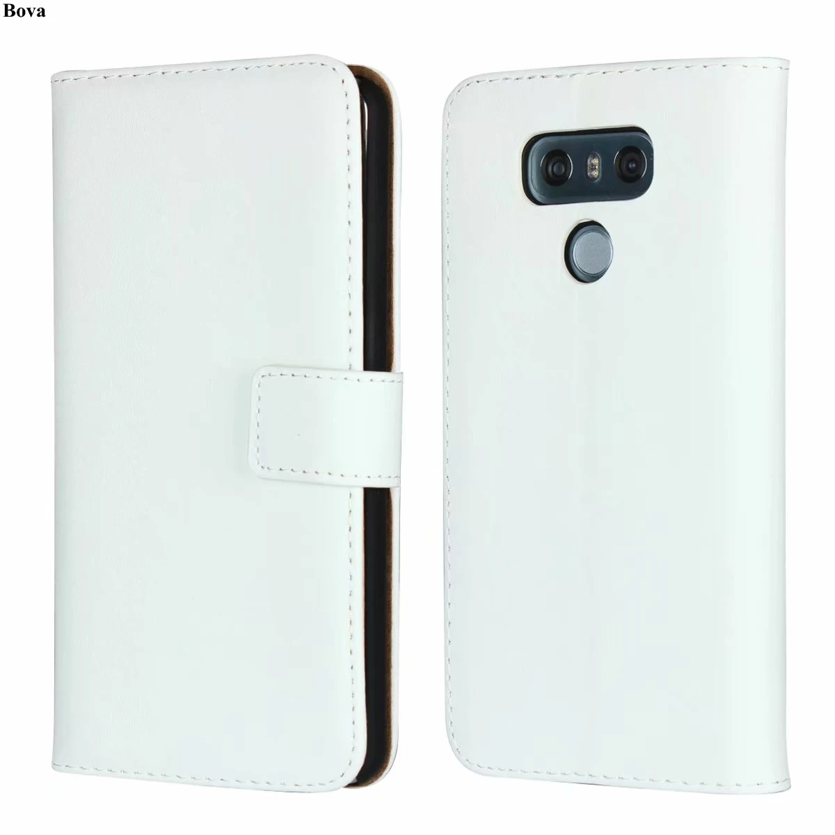 Чехол из искусственной кожи для LG G6 G6+ H870 H871 H872 H873 VS998 LS993 слоты для карт чехол-книжка для LG G6 5,7-GG дюймов - Цвет: Белый