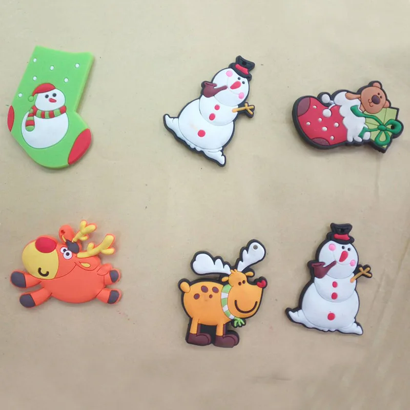 Милый Мультфильм Креативные магниты на холодильник дети Kawaii Снеговик