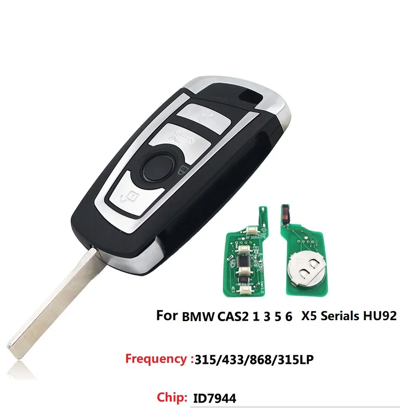Складной ключ для BMW CAS2 пульт дистанционного управления с платой электронных