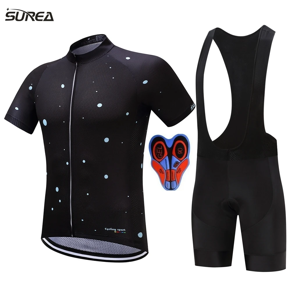 Новый стиль 2018 команда Велоспорт Трикотажные дышащий/Quick-Dry Ropa Ciclismo с коротким