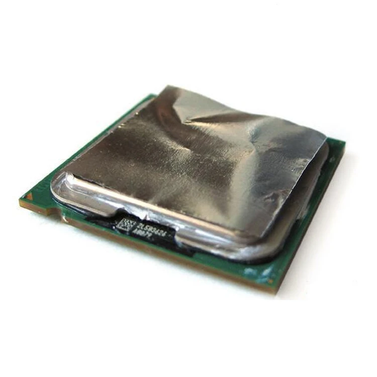 Ноутбук процессор GPU рассеивает тепло Жидкий металл проводящий радиатор тонкие кусочки лист пластины фазы изменения материалов pad