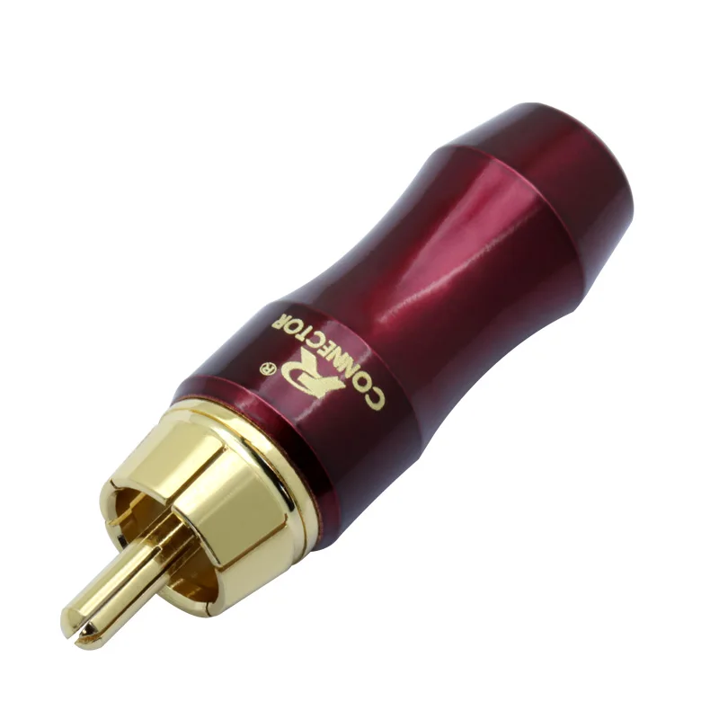 2 шт./1 пара Высокое качество Позолоченные RCA Коннектор HIFI штекер адаптера