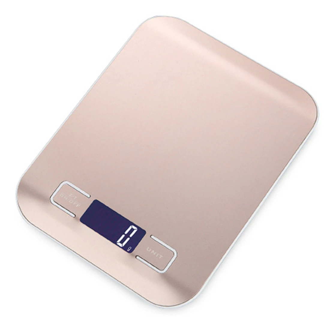 B rose gold 10kg Светодиодный цифровые весы 5 кг/10 стендовые кг устройство для снижения веса Еда диета Нержавеющая сталь весы для взвешивания - Цвет: B rose gold 10kg