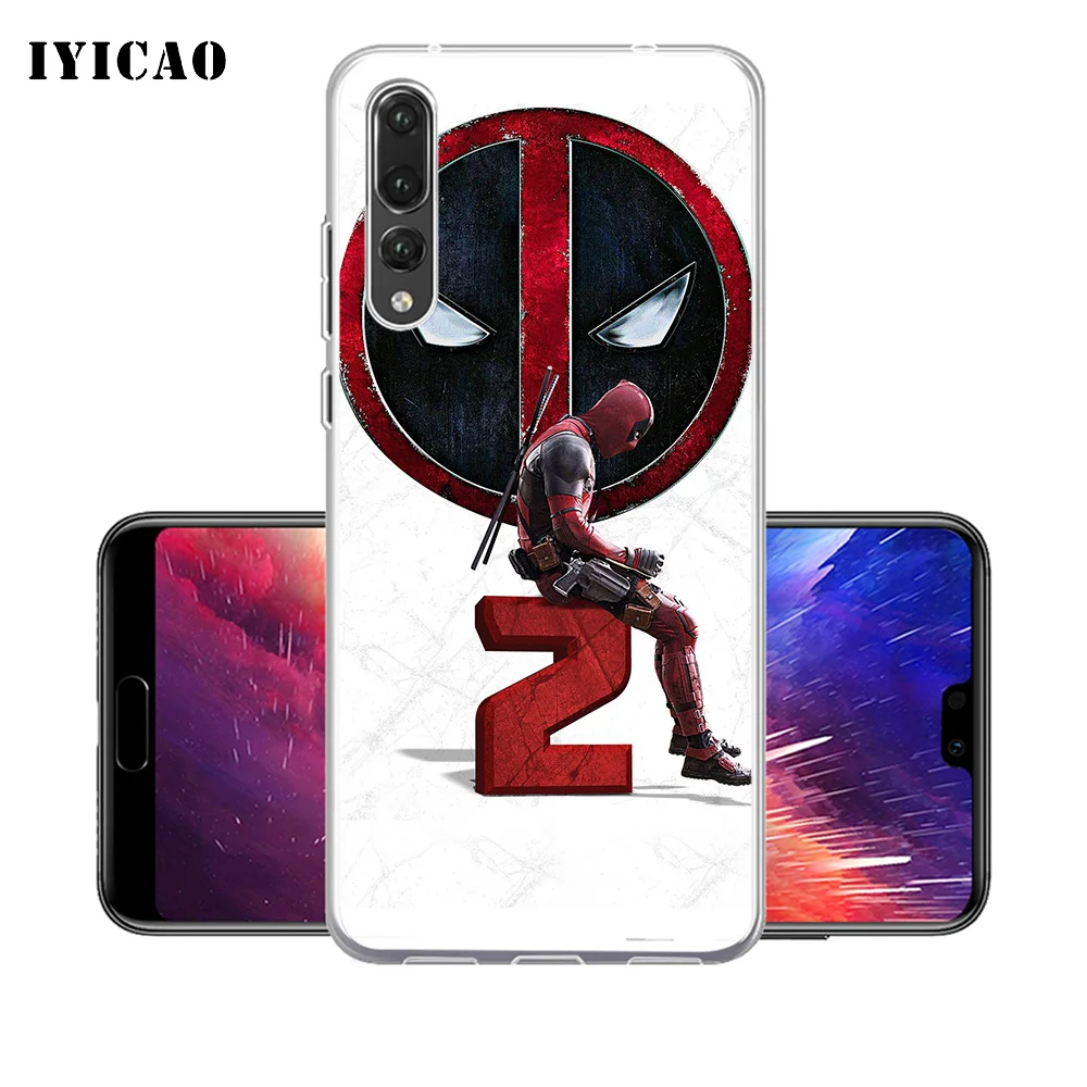 IYICAO DEADPOOL 2 мягкий силиконовый чехол для телефона Huawei P30 P20 Pro P10 P9 P8 Lite P Smart TPU