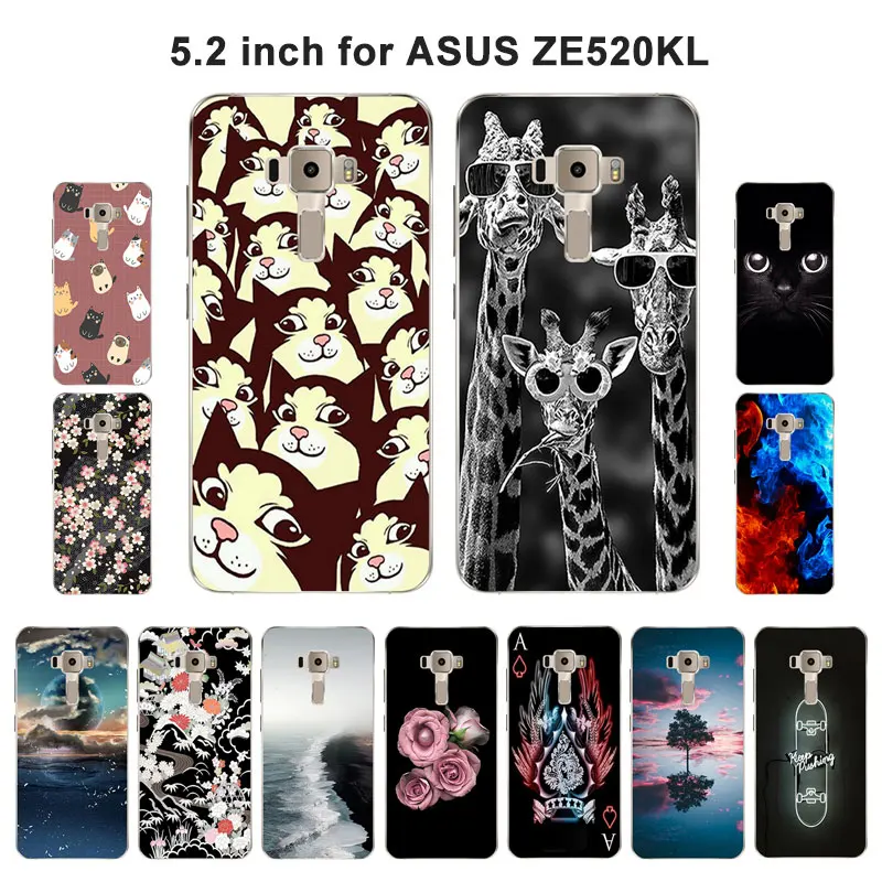 Чехол для телефона Asus Zenfone 3 ZE520KL Blaze задняя крышка с рисунком мультяшный чехол