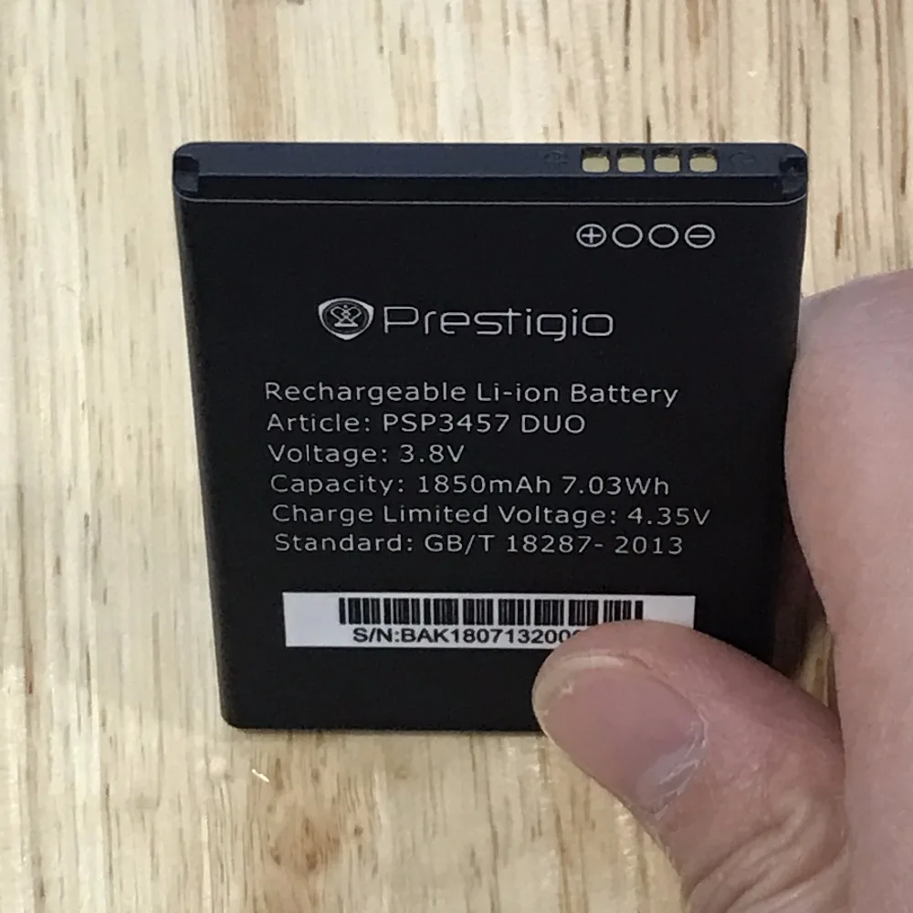 10 шт. MLLSE 1850 мАч PSP3457 батарея для Prestigio Wize F3 DUO мобильный телефон | Мобильные