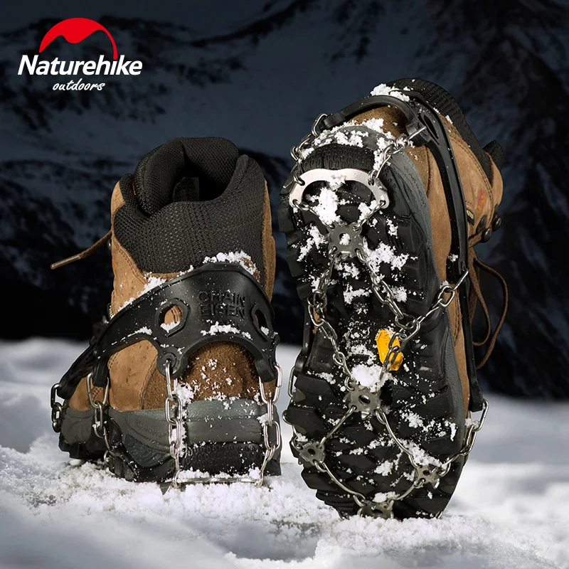 Naturehike 1 пара Открытый 21 Зубы косточек Противоскользящий ледяной Захват Бутсы