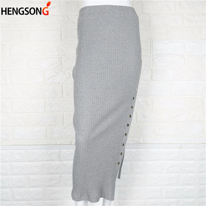 Осенне весенняя юбка сексуальные шикарные юбки карандаш Женская вязанная